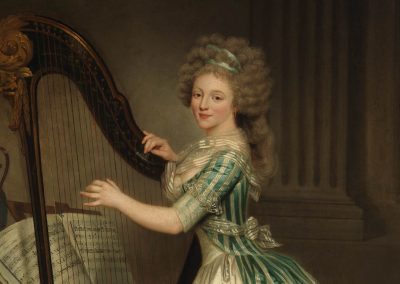 1791 – Rose Adélaïde Ducreux, Self-Portrait with a Harp