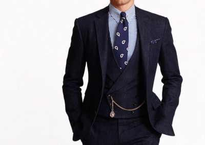 2015 – Ralph Lauren, denim three-piece suit