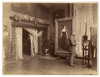 John Singer Sargent in his studio