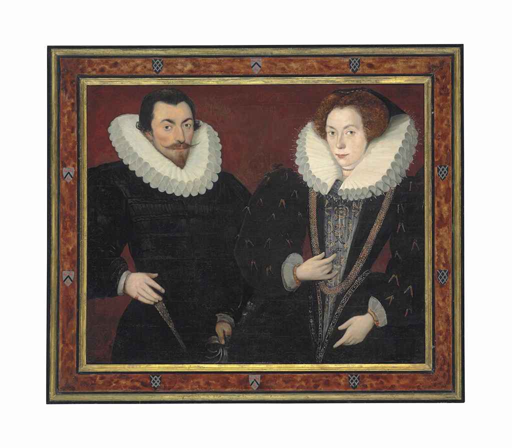 Double portrait of Sir John Harington (1560-1612), of Kelston, and Mary, Lady Harington (c. 1571-1634)