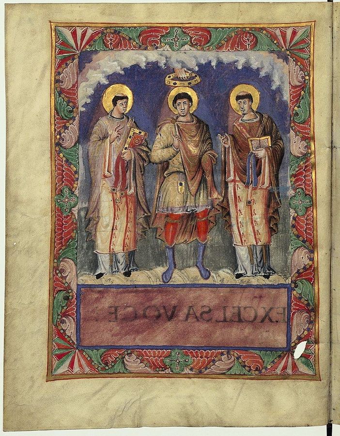 Coronation of a prince : formerly identified with Charlemagne