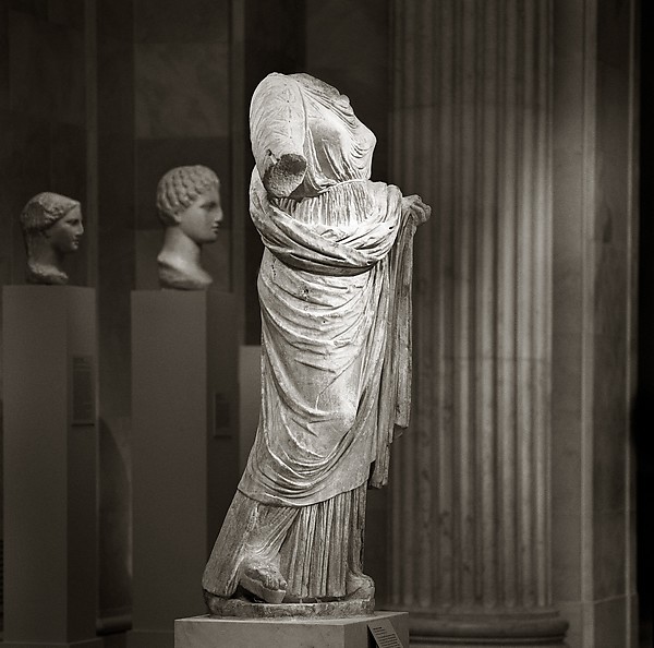 Marble statue of a woman