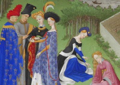 1416 – Limbourg Brothers, April, Très Riches Heures du Duc de Berry