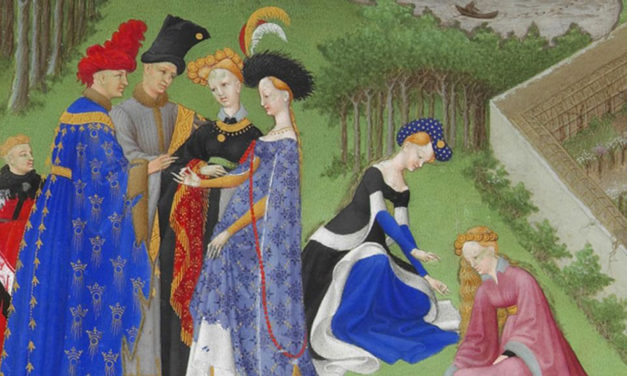1416 – Limbourg Brothers, April, Très Riches Heures du Duc de Berry