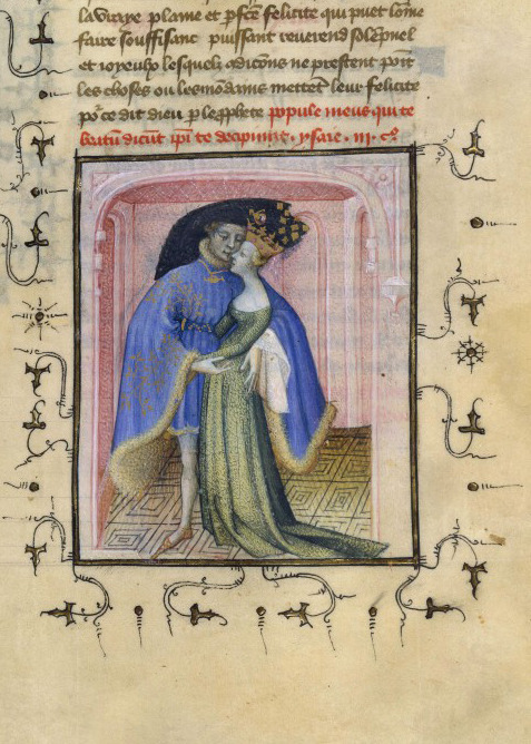 Paris and Helen, from a copy of Christine de Pizan’s L'Epistre de Othea a Hector