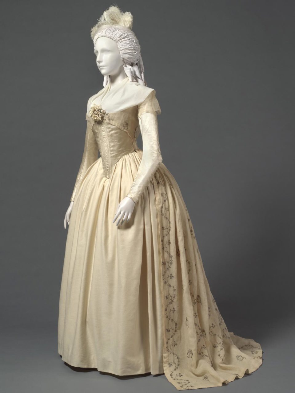 Woman's dress (Robe à l'anglaise) with Zone Front