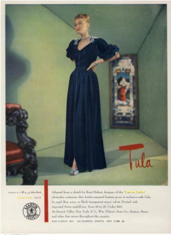 Tula Fabrics Advertisement, Vogue