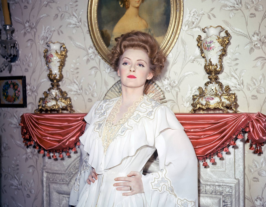 Bette Davis on the set of The Little Foxes