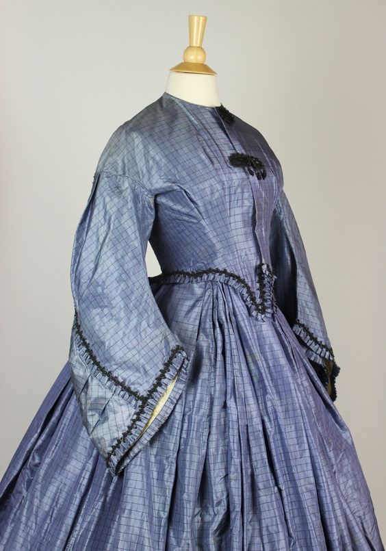 Deaccessioned two-piece periwinkle gown