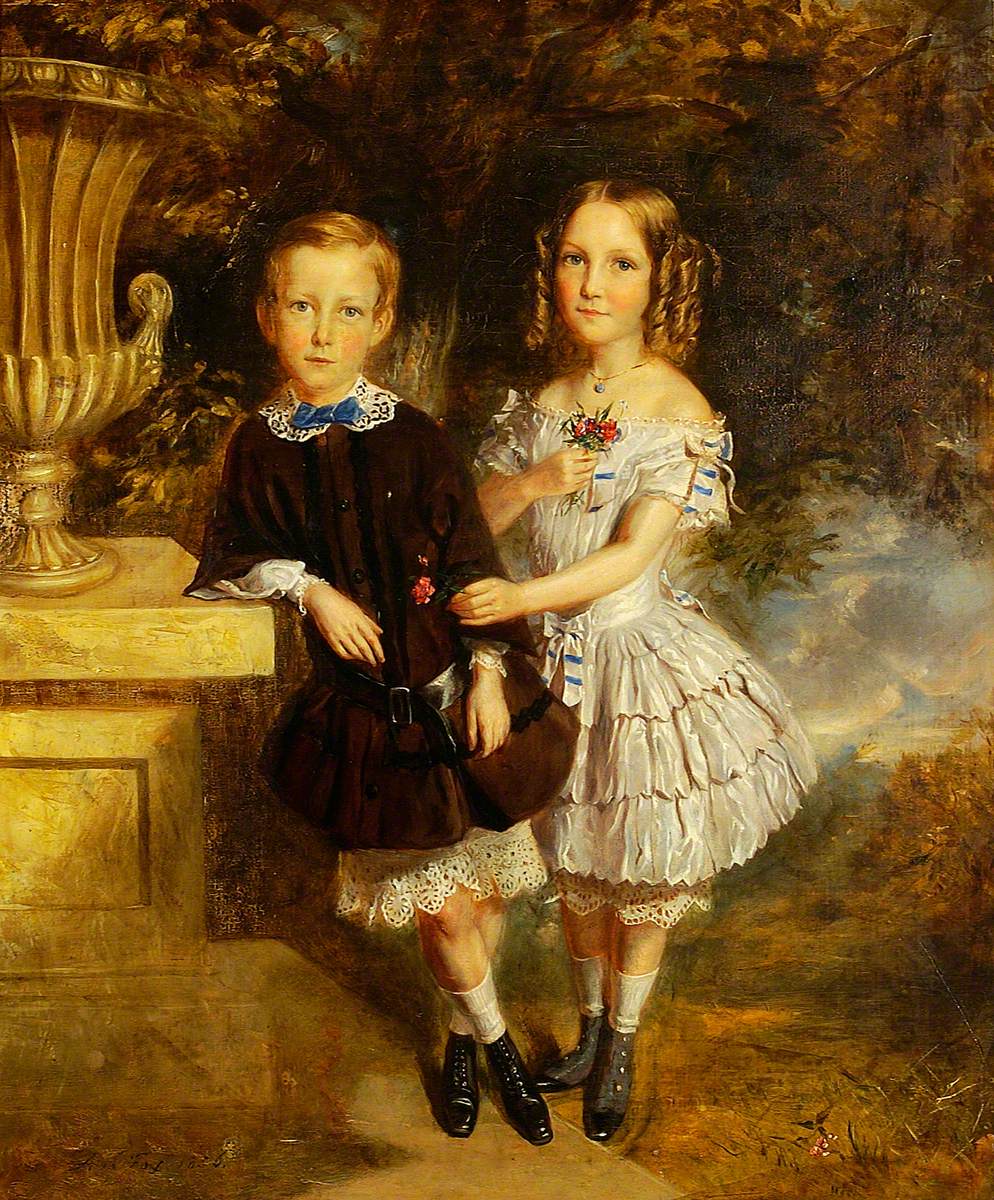 Boy and Girl in Landscape
