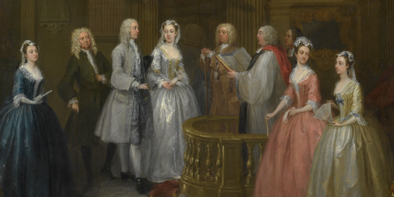 1729 – William Hogarth, The Wedding of Stephen Beckingham and Mary Cox