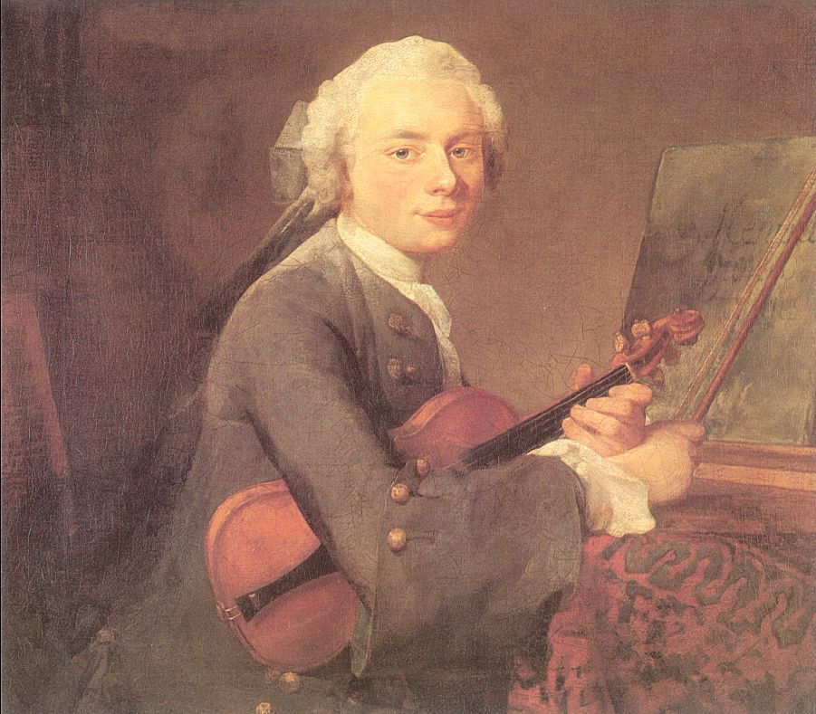 Young Man with a Violin (Portrait of Charles Theodose Godefroy)
