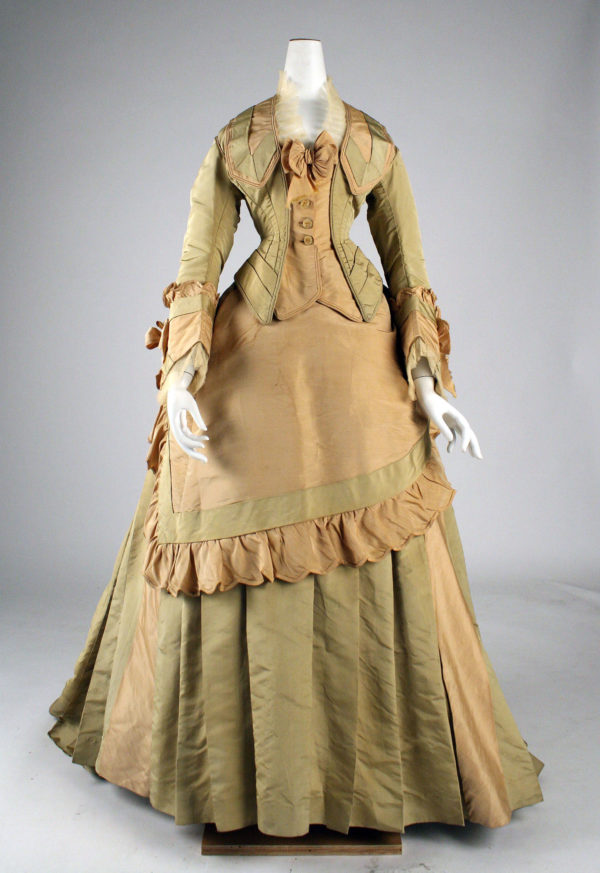 1872 – Mon. Vignon, Silk day dress | Fashion History Timeline