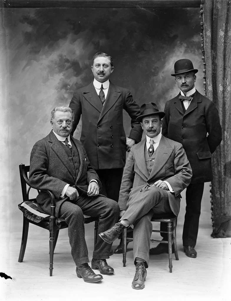A group of four men from the Imperial Hotel, The Mall, Waterford.