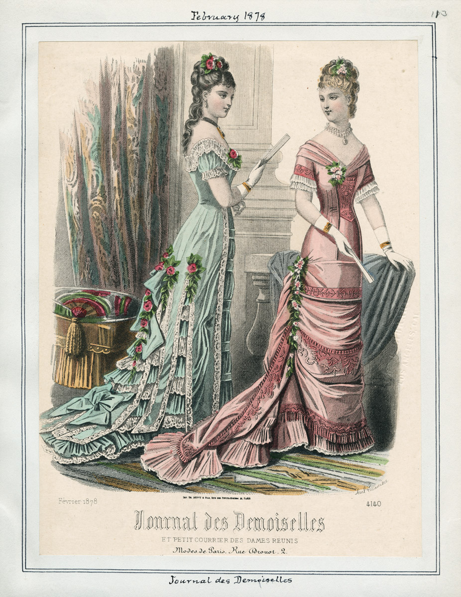 1878 – James Tissot, Evening | Fashion History Timeline