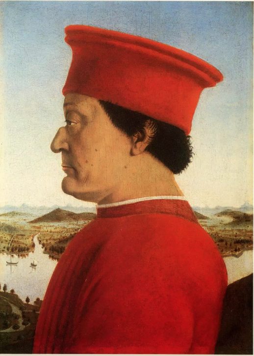 The Duke and Duchess of Urbino Federico da Montefeltro and Battista Sforza (detail)