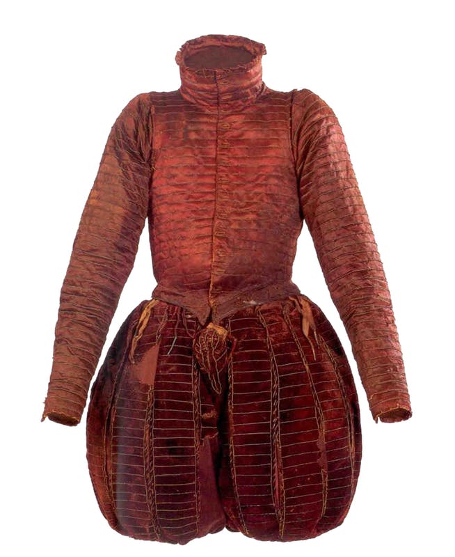 Burial clothes of Don Garzia de' Medici: Doublet with breeches, surcoat