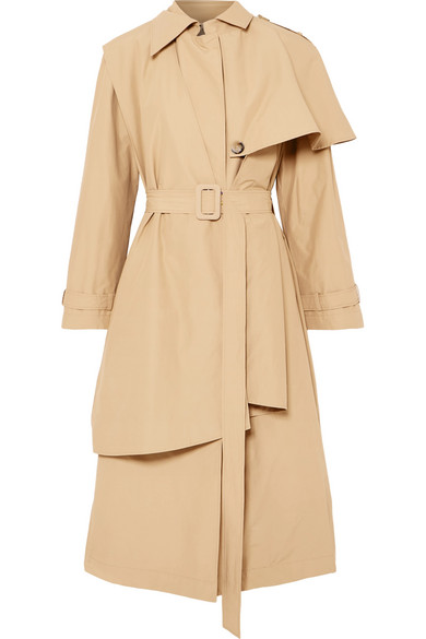 Cape-effect trench coat