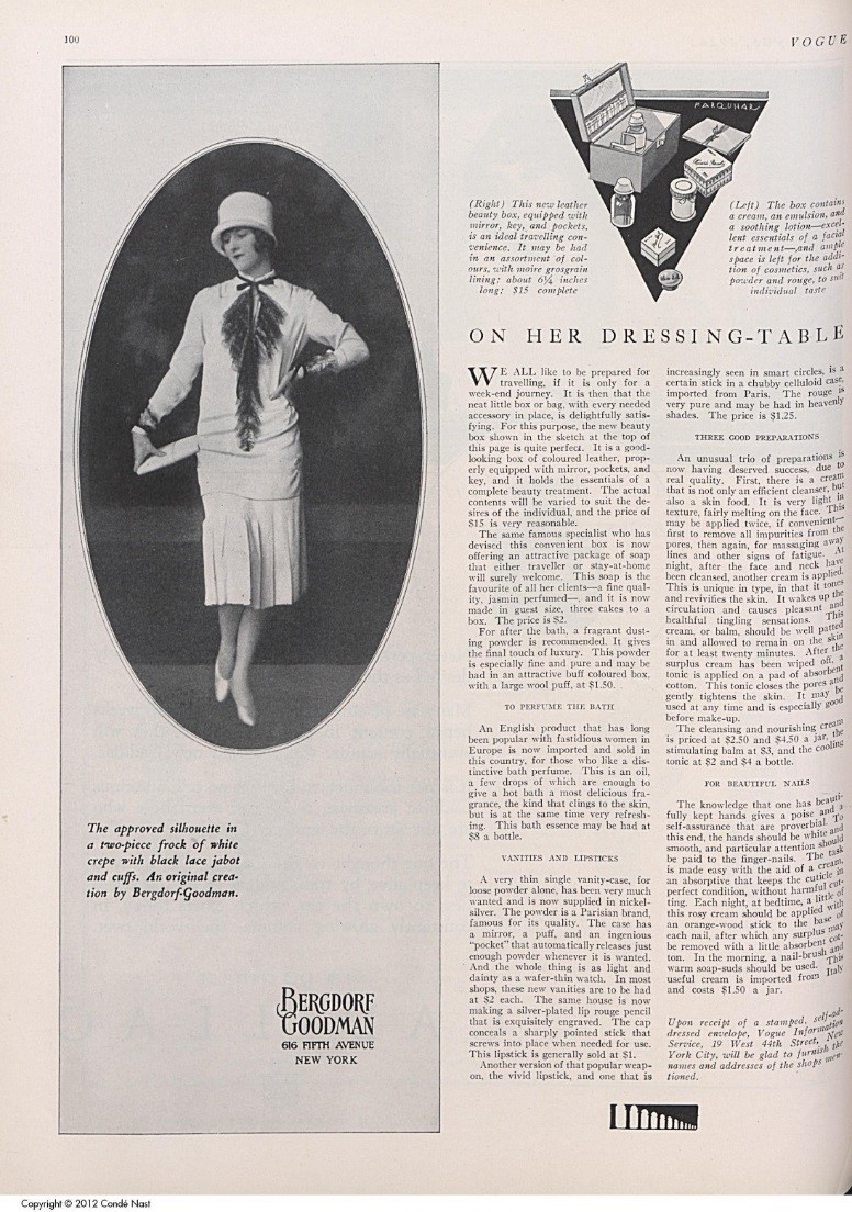 "An original creation by Bergdorf Goodman," advertisement in Vogue