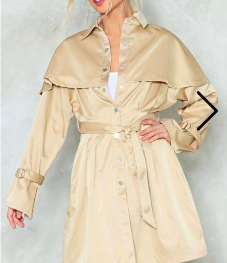 Cape With the Program Trench Coat
