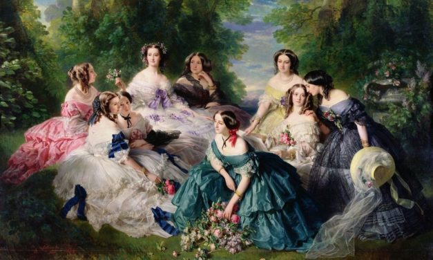 1855 – Franz-Xaver Winterhalter, The Empress Eugénie Surrounded by her Ladies-in-Waiting