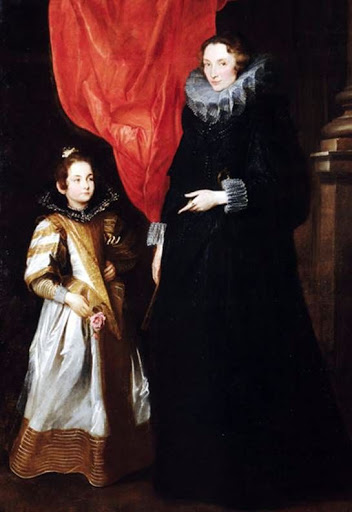 Portrait of Geronima Sale Brignole with daughter Maria Aureli