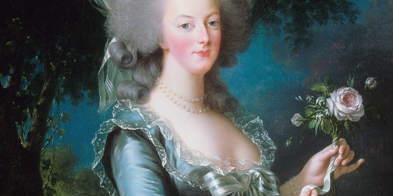 1783 – Élisabeth Louise Vigée Le Brun, Marie Antoinette with a Rose