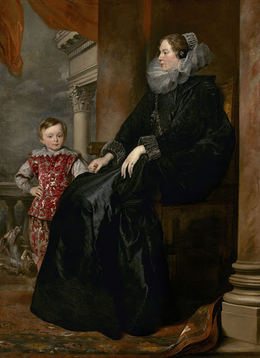 A Genoese Noblewoman and Her Son