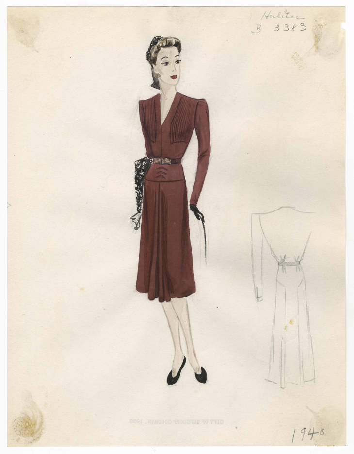 Bergdorf Goodman sketches : Hulitar 1940-1942