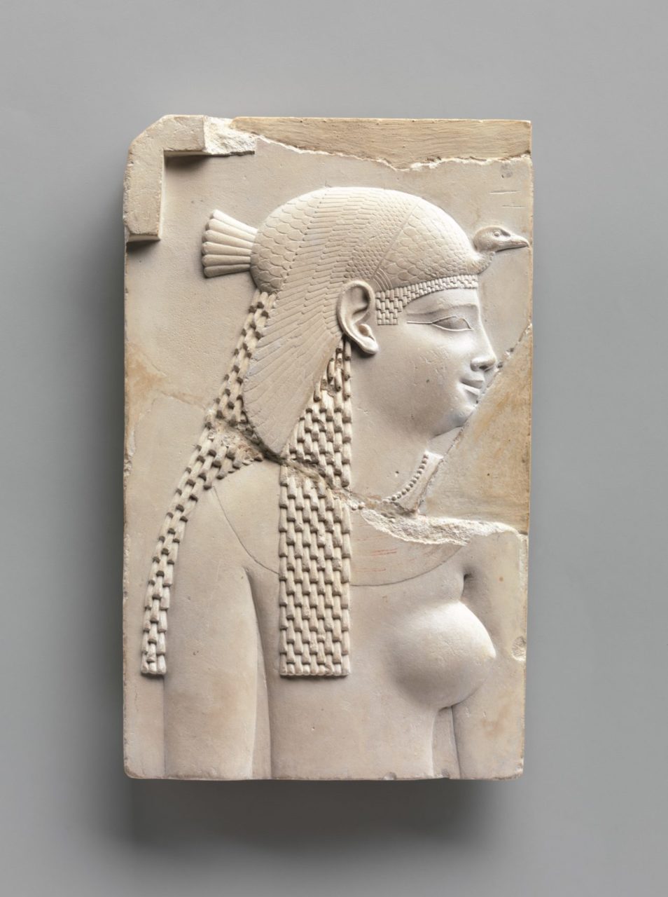 Plaque Depicting a Goddess or Queen, and on Opposite Side a King