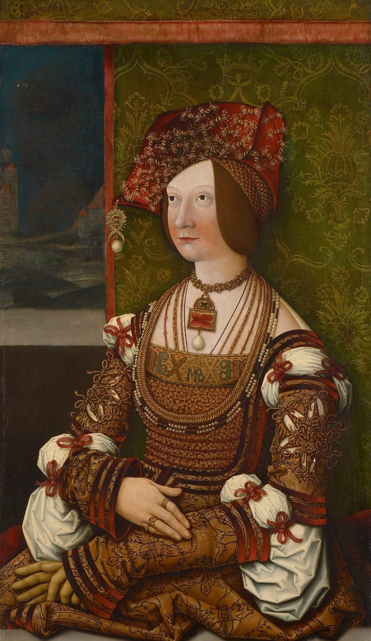 Bianca Maria Sforza (1472-1510), Kaiserin, Halbfigur