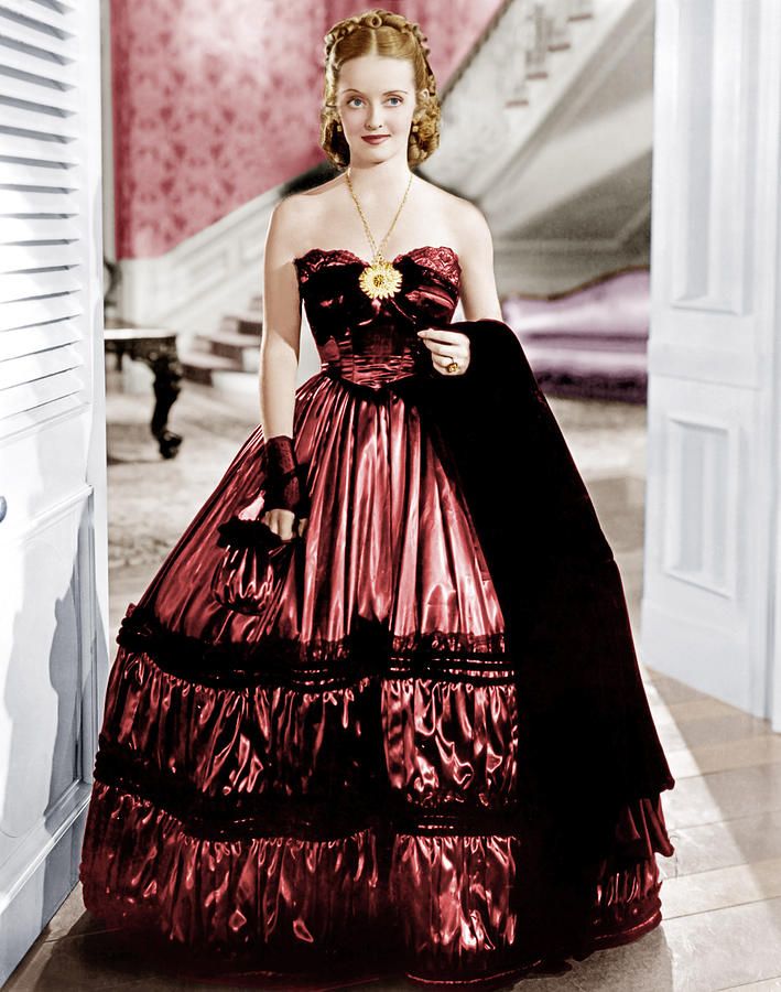 Red dress worn by Bette Davis in "Jezebel"