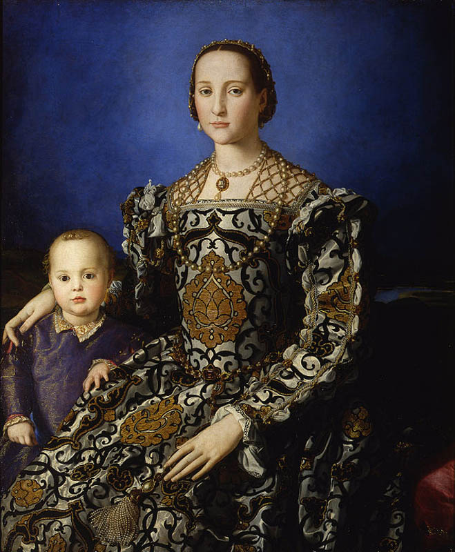 Portrait of Eleonora of Toledo with her son Giovanni de Medici