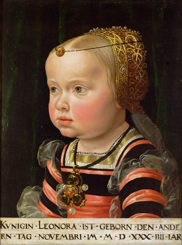Archduchess Eleanor (1534-1594), Duchess of Mantua as a two-year-old