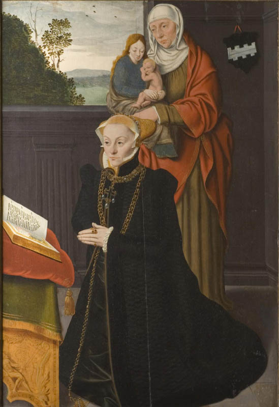 Catharina von Siegen, née Kannegießer, with Saint Anne and the Virgin and Child
