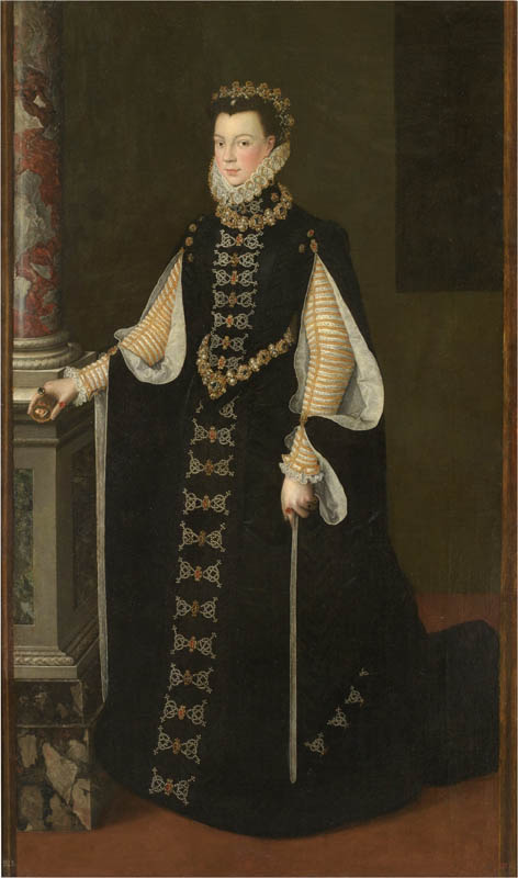 Elisabeth of Valois holding a portrait of Philip II