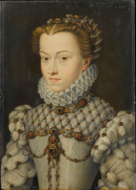 Elisabeth of Austria (1554-1592), Queen of France, daughter of Holy Roman Emperor Maximilian II of Austria and Infanta Maria of Spain, wife of King Charles Charles IX of France