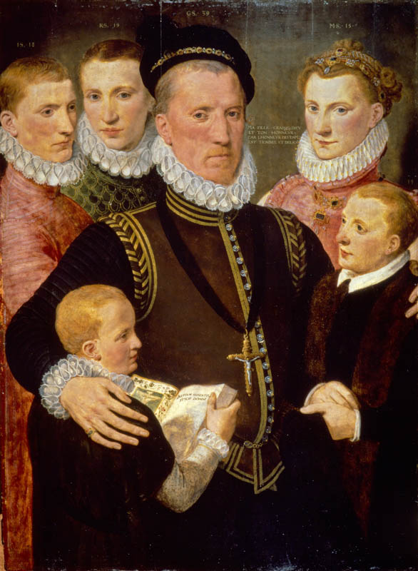 George, 5th Lord Seton (about 1531-1585) and his Family