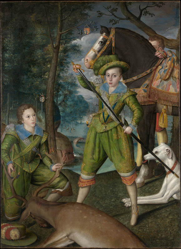 Henry Frederick (1594–1612), Prince of Wales, with Sir John Harington (1592–1614), in the Hunting Field