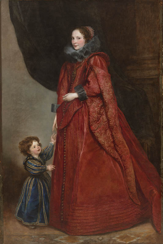 A Genoese Lady with her Child