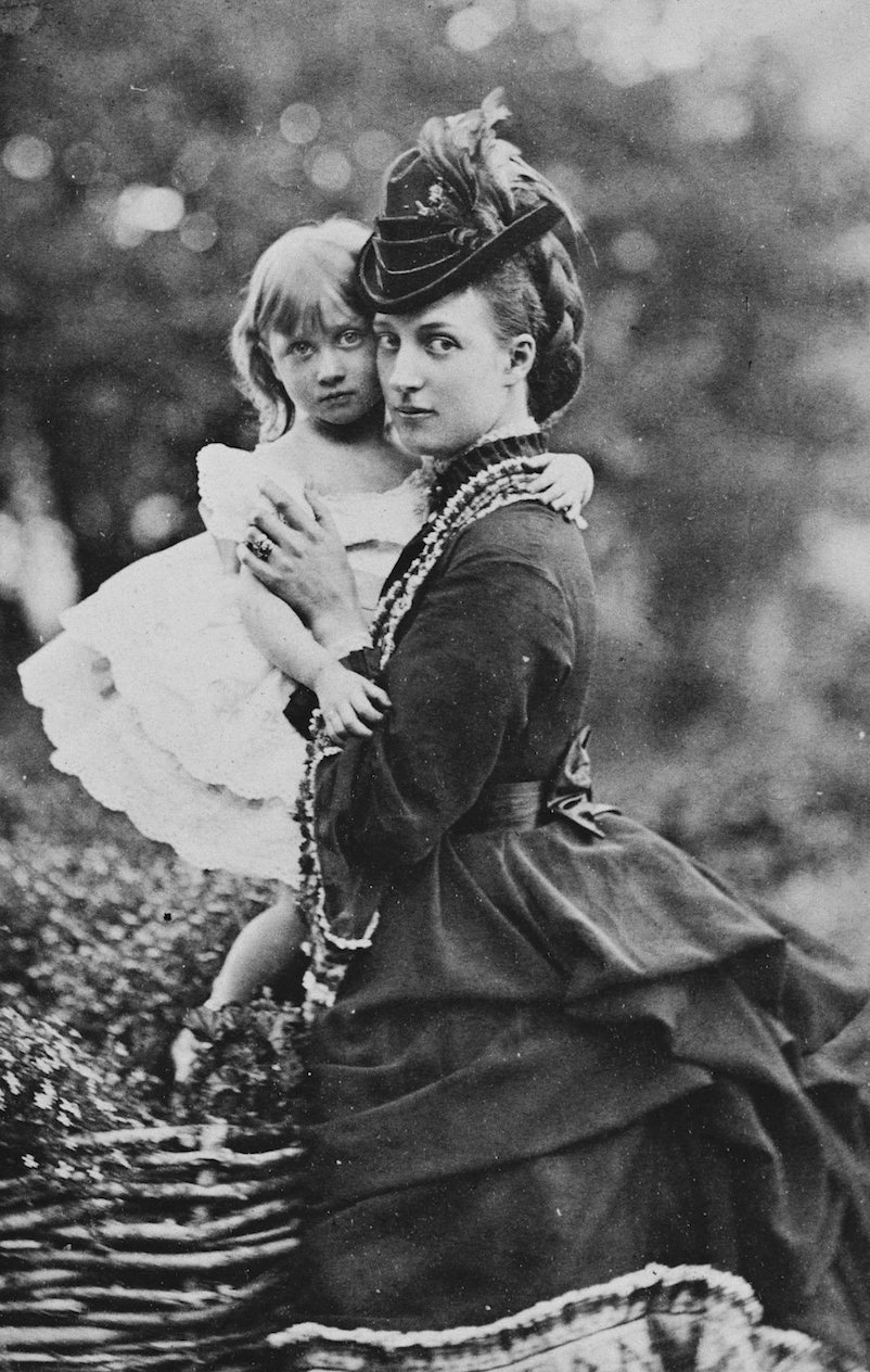 Alexandra, Princess of Wales, with Princess Louise