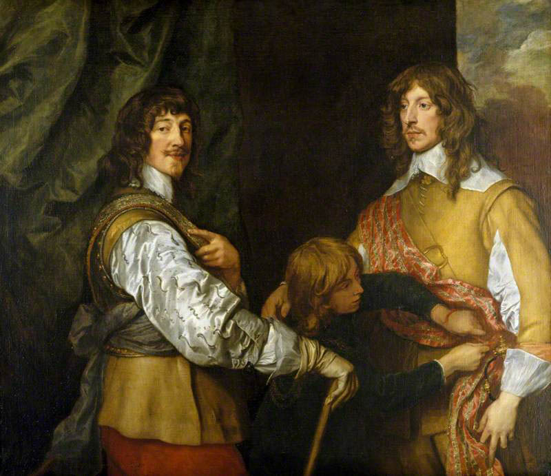 Mountjoy Blount, 1st Earl of Newport, Lord George Goring, and a Page