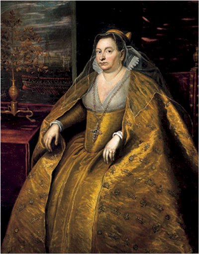 The Dogaressa Morosina Morosini, wife of doge Marino Grimani