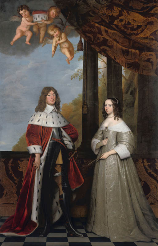 Portrait of Friedrich Wilhelm, Elector of Brandenburg, and his Wife Louise Henriette, Countess of Orange-Nassau