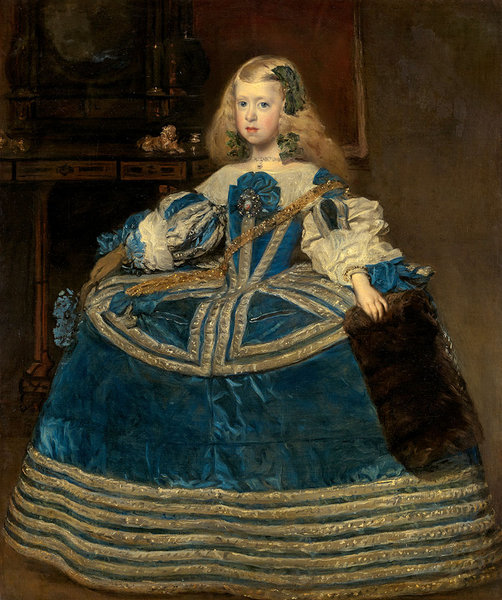 Infanta Margarita Teresa (1651-1673) in a blue dress