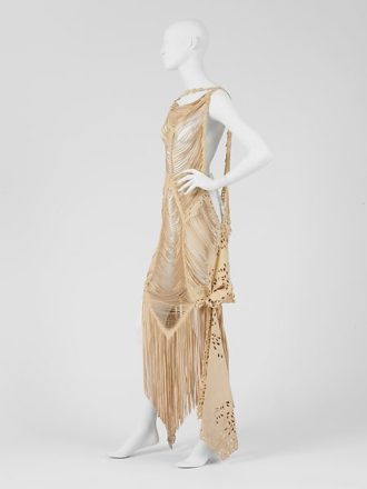 1996-97 – John Galliano, Suede dress | Fashion History Timeline