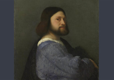 1510 – Titian, Portrait of a Man with a Quilted Sleeve