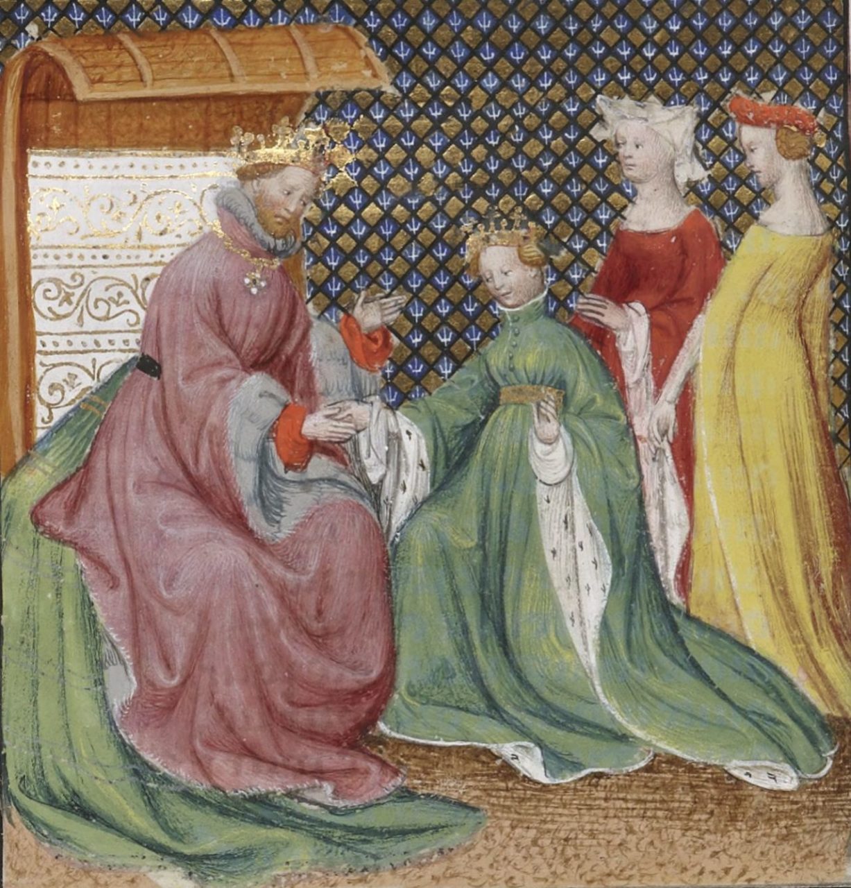 "Solomon Receiving the Queen of Sheba," Grande Bible historiale