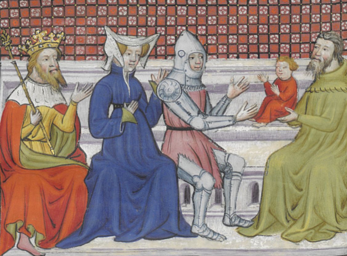 "Merlin Shows Sir Bors the Infant Galahad," Arthurian Romances