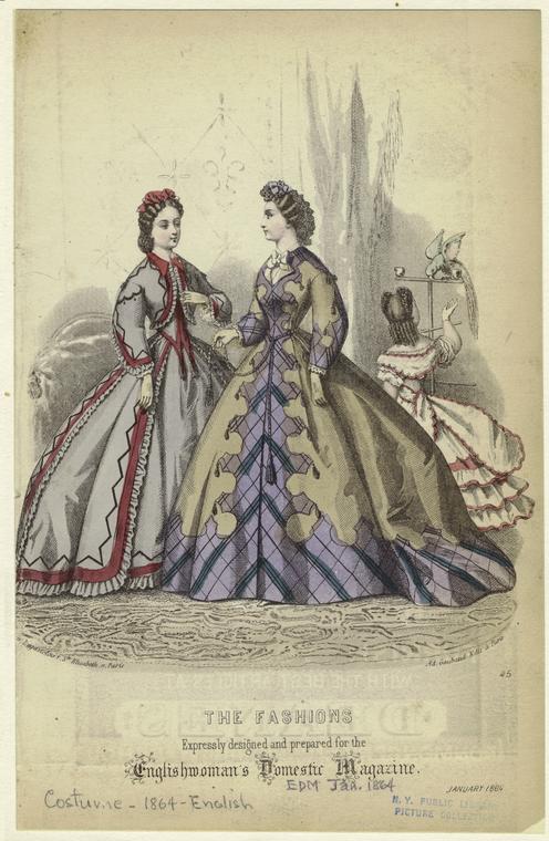 The Fashions Expressly Designed And Prepared For The Englishwoman's Domestic Magazine.